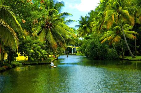 Backwaters of Alappuzha in Kerala