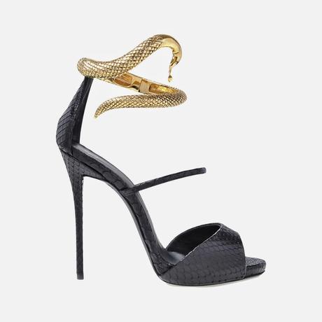 Shoe of the Day | Giuseppe Zanotti Nirvana Ankle Strap Snake Heel