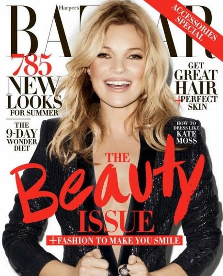 Kate Moss for Harper’s Bazaar May 2014 Cover by Terry Richardson