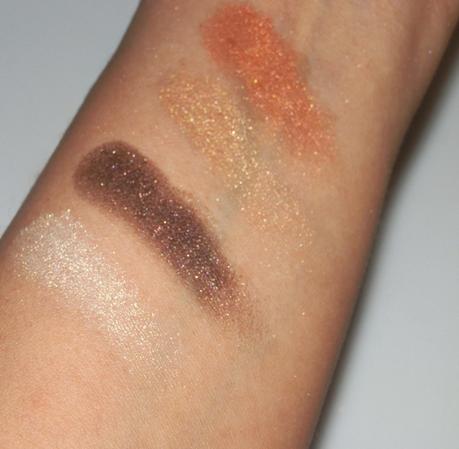 The Body Shop Shimmer Cubes Spring Bronze Swatches 