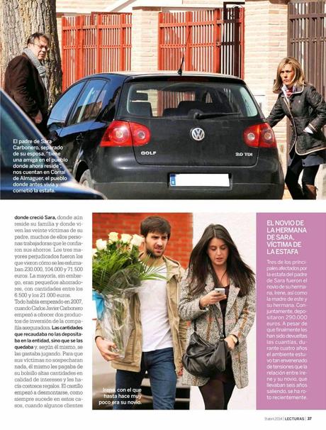 Sara Carbonero For Lecturas Magazine, Spain, April 2014 Sara Carbonero For Lecturas Magazine, Spain, April 2014