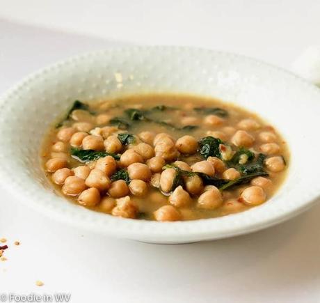 Spicy Beans and Wilted Greens