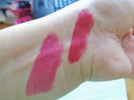 Spring Colors: Avon Extra Lasting Lipsticks in shade Mauve Ice and Lasting Cherry