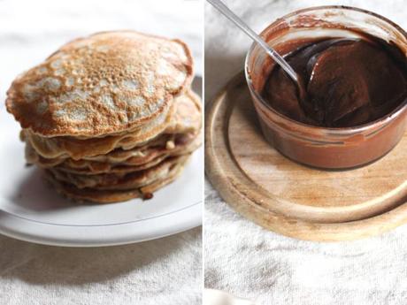 Beautiful Pancakes and Nutella