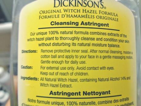How gentle is an acceptable gentle for a cleanser?  Dickinson's Original Witch Hazel Formula Cleansing Astringent