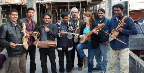 tara-trying-out-the-almost-extinct-nepal-instrument-called-the-arboj-in-a-spontaneous-jam-session-on-the-roof