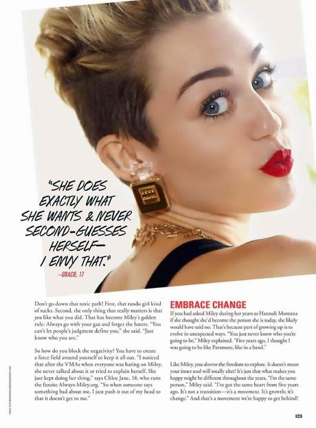 Miley Cyrus for Seventeen Magazine,US, May 2014