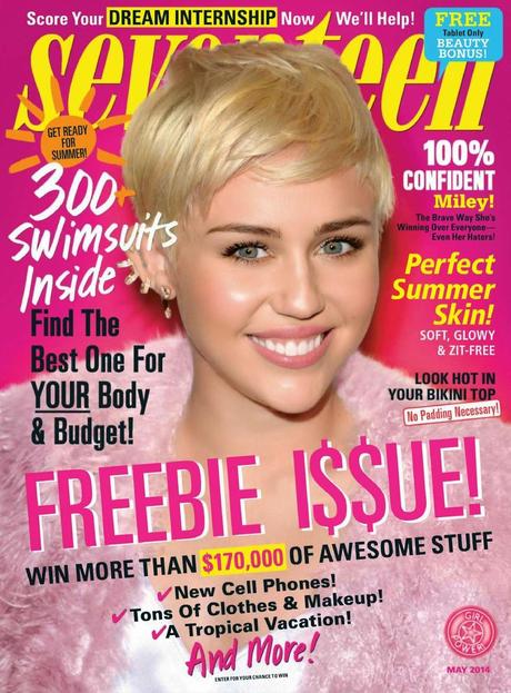 Miley Cyrus for Seventeen Magazine,US, May 2014