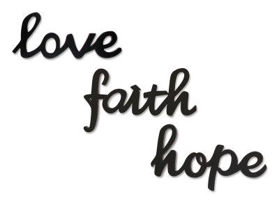Love faith hope