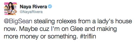 Naya Rivera Accuses Big Sean Stole Her Rolex Naya Rivera Accuses Big Sean Stole Her Rolex