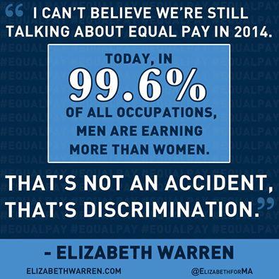 I can't believe we're still talking about equal pay in 2014.
