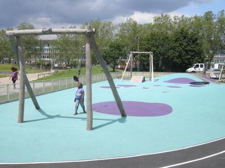 Burgess Park Play Area, Walworth, London - Zip Wire