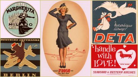 Where Journeys Begin: Retro Luggage Labels Retro luggage labels | Lacenruffles.com