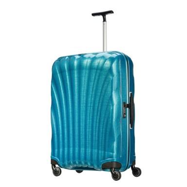 Where Journeys Begin: Retro Luggage Labels Samsonite Cosmolite FL 81cm Hardside Large 4 Wheel Suitcase Emerald Green
