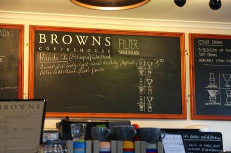 Brown's Coffee House and Julian Baggini; The Virtues of the Table