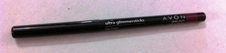 Avon Ultra Glimmersticks Lip Liner Deep Plum - Review, Swatches