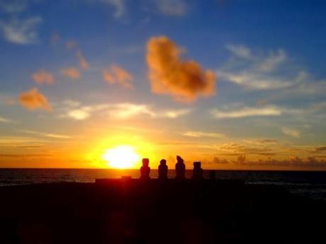 The best sunset we had on Easter Island