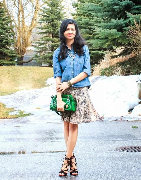 OOTD: Chambray & Lace