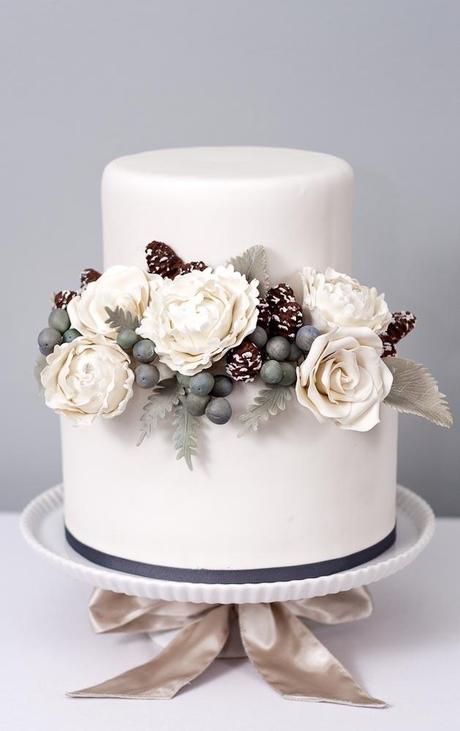 Christmas/Winter Theme Wedding Cake