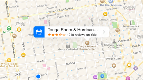 Apple Maps Find a Restaurant