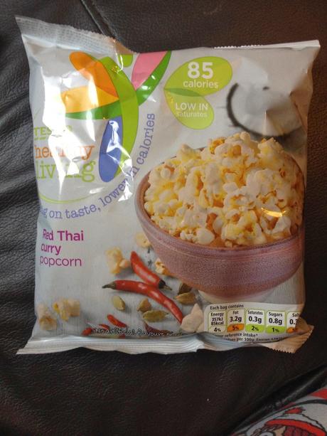 Today's Review: Tesco Healthy Living Red Thai Curry Popcorn