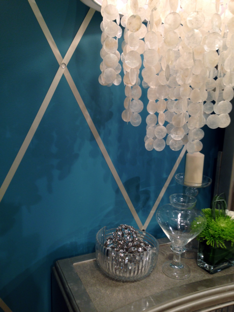 Bling is the New Black at High Point Market turquoise-wall-detail