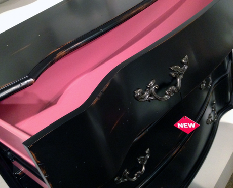 Bling is the New Black at High Point Market chest-with-pink-interior