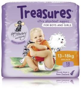 Treasures nappies for boys and girls - 13-18kgs