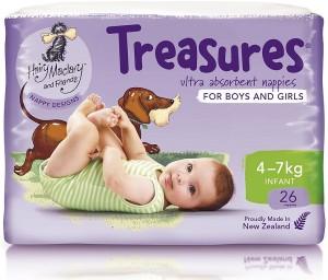 Treasures nappies for boys and girls - 4-7kgs