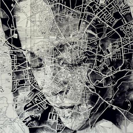 Artist Ed Fairburn Draws Stunning Portraits On Old Maps