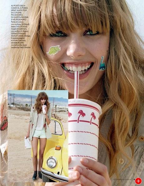 Frida Gustavsson by Matt Jones for Elle Magazine, Italia, May 2014 Frida Gustavsson by Matt Jones for Elle Magazine, Italia, May 2014