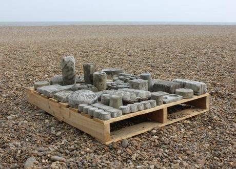 Void landscape of waste packing by Andy Greenacre 2014 aldeburgh beach