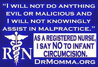 Assisting with Circumcision is Against the Nurse's Code of Ethics