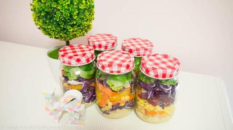 Meal Prep #2- Rainbow Salad in a Jar!
