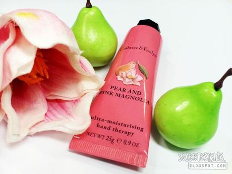 crabtree & evelyn pear and pink magnolia ultra moisturizing hand therapy