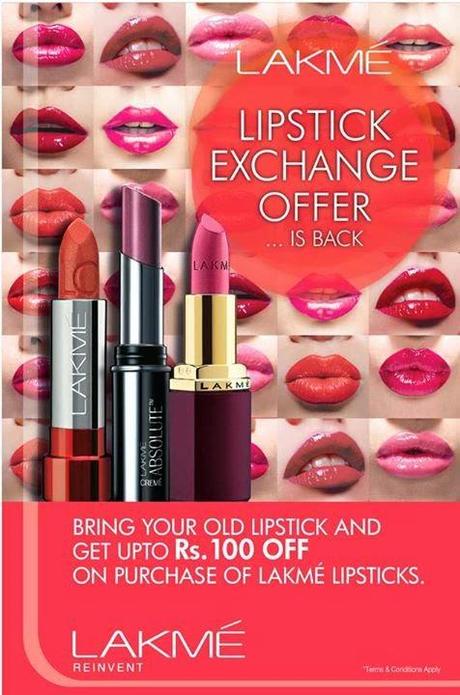 Lakmé Lipstick exchange offer is back!