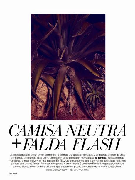 Camisa Neutra For Telva Magazine, Spain, May 2014 Camisa Neutra For Telva Magazine, Spain, May 2014