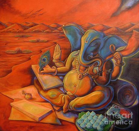 Second time around ganesha-writting-mahabharata-sanjay-kulkarni