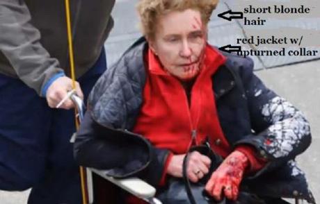 The woman in red: Proof of Boston Bombing crisis actors woman in red 9.33