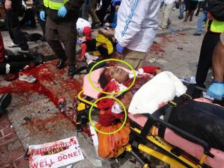 The woman in red: Proof of Boston Bombing crisis actors black woman2