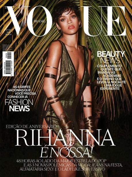 Rihanna in Vogue Brazil’s 39th Anniversary Covers
