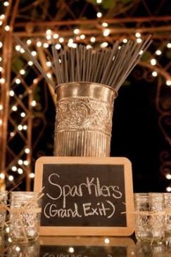sparklers for a grand exit wedding ideas for a rustic country wedding Inspiration for a pretty country wedding