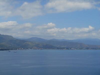 Backpacking in East Timor: Visiting the Jesus Statue at Cape Fatucama The hot waters in Dili, East Timor - perfect for a dip.