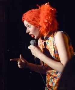 “What happened to your cancer?” I asked comedian Lewis Schaffer Lindsay Sharman last night, as Madame Magenta