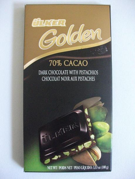 Ülker Golden 70% Cacao with Pistachios - Turkish Dark Chocolate Bar Review