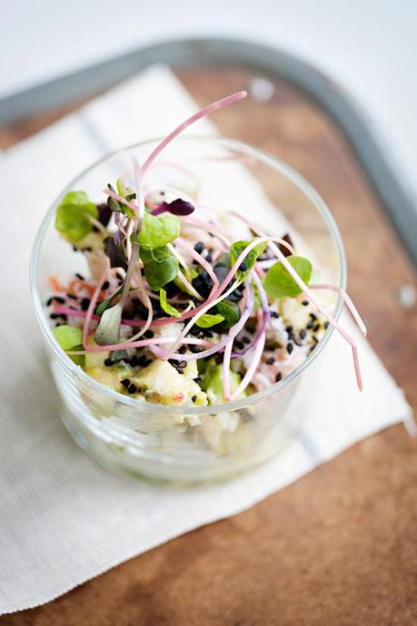 Sunday bliss is.. Crab, Apple + Avocado Verrine recipe by Sunday Suppers
