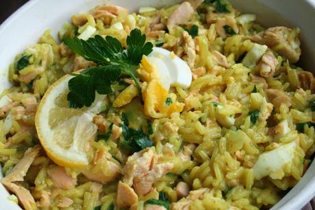 Kedgeree; Curried Fish, Rice and Egg (Dairy and Gluten Free)