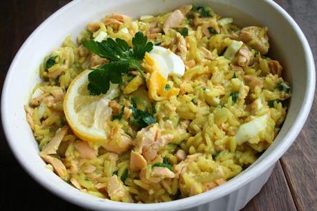 Kedgeree; Curried Fish, Rice and Egg (Dairy and Gluten Free)