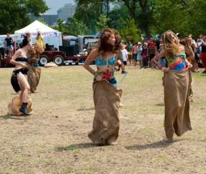 Like Justin Timberlake and sexy, I’m bringin’ May Day back Sack races for flower children of all ages.