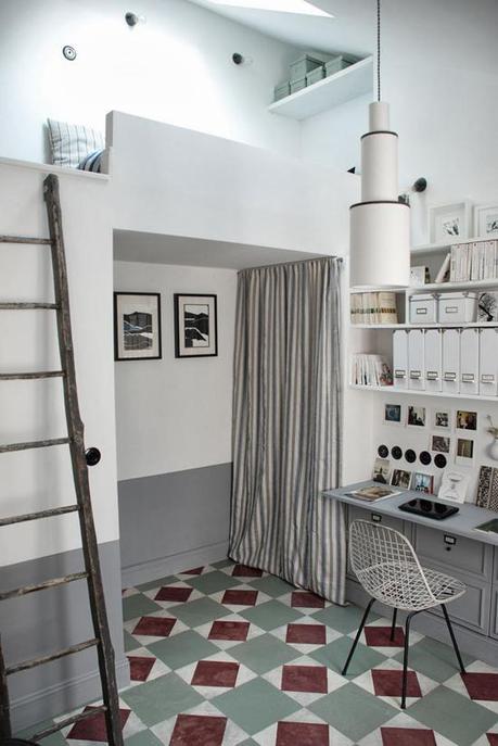 Tiny attic apartment in Paris Tiny attic apartment in Paris by Marianne Evennou